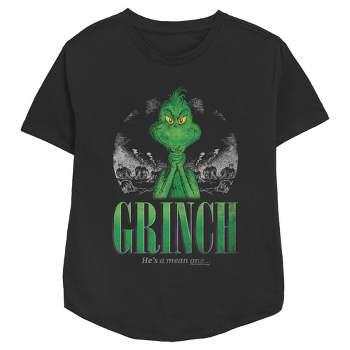 Juniors Womens Dr. Seuss Christmas The Grinch You're A Mean One ...
