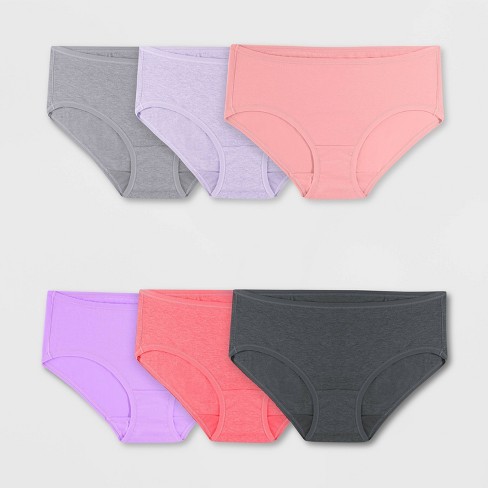 Fruit Of The Loom Women's 6pk 360 Stretch Comfort Cotton Hipster Underwear  - Colors May Vary : Target