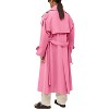 Imily Bela Classic Womens Trench Coat Oversized Double Breasted Style Light - 3 of 4