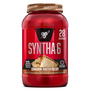 BSN SYNTHA-6 Premium Protein Powder, Whey Protein, Micellar Casein, Milk Protein Isolate Blend, 5g Fat, Cinnamon Toaster Pastry, 28 Servings - 1 of 4