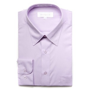 Marquis Men's Long Sleeve Regular Fit Big & Tall Size Dress Shirt - 1 of 3