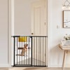 VEVOR Baby Gate, 26-40 Inches Adjustable Width, 36 Inches High Dog Gate,for Child Pet Security, Pressure Mount Kit, Wall Cups, One-Hand Open, Black - 2 of 4