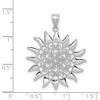 Black Bow Jewelry 14k White Gold Filigree Sun Pendant, 27mm - 3 of 4