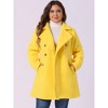 Agnes Orinda Women's Plus Size Winter Fashion Double Breasted with Pockets Warm Pea Coats - 2 of 4