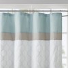 VYNXARIA 72*72"Printed and Embroidered Shower Curtain,Seafoam - 3 of 4