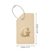 Unique Bargains Luggage Tag Khaki 1 Pc - 2 of 4