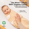 3pk Soothe Wren Swaddle Sleep Sacks, Organic Newborn Swaddles Wrap 0-3 Months, Soft Baby Wearable Blanket - 2 of 4