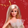 Barbie Signature 2025 Holiday Barbie Fashion Doll, Seasonal Collector, Blonde with Silver & Gold Gown - 2 of 4