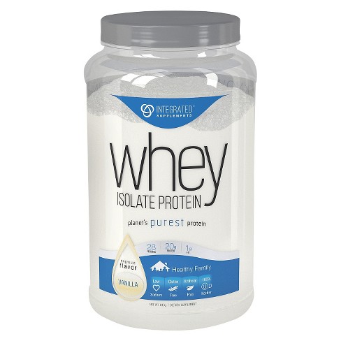 protein whey powder integrated vanilla isolate supplements target 85lb