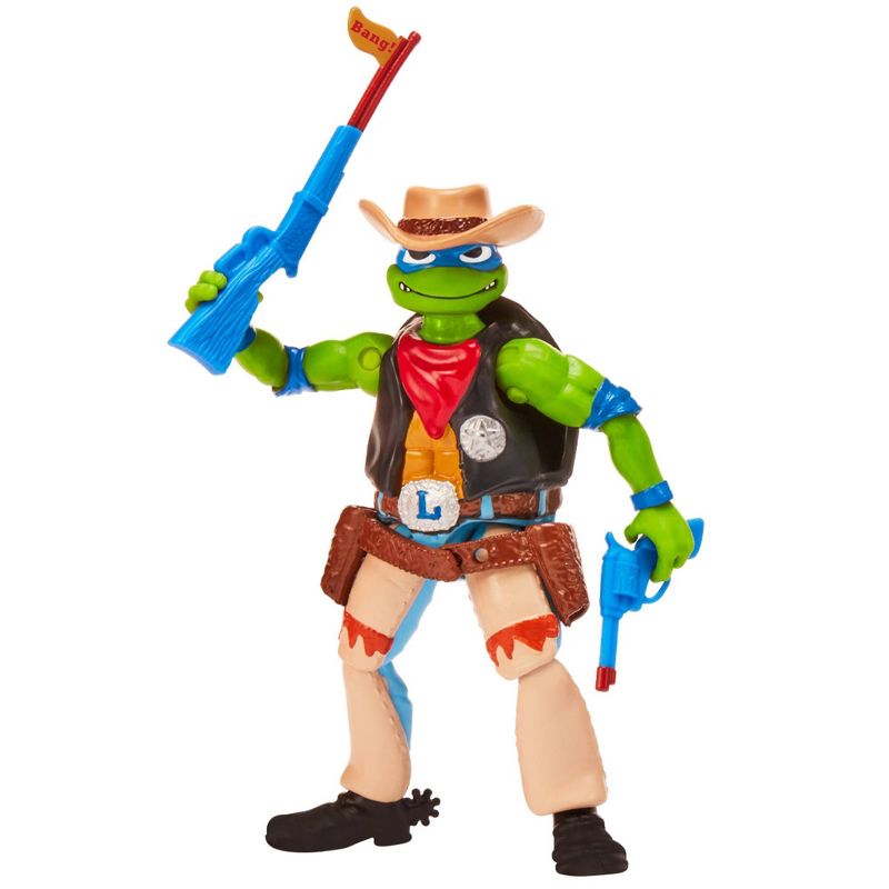 Teenage Mutant Ninja Turtles: Mutant Mayhem Cowboy Leo Action Figure, 1 of 9