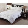Circles Home Goose Down Alternative Comforter 100% Cotton Cover 300-TC  (White - Full Size) - 2 of 3