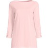 Lands' End Women's Supima Cotton Adjustable 3/4 Sleeve Boatneck Tunic - 3 of 4
