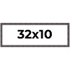 PosterPalooza | Panoramic Slim Profile Brown Picture Frame - UV Acrylic, Foam Board Backing, Hanging Hardware - 2 of 4
