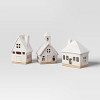3pc Lit Ceramic Buildings Decorative Christmas Figurine Set - Wondershop™ White - 3 of 3