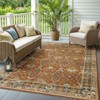 Captiv8e Designs Navarre Distressed Traditional Rust/Blue Indoor/Outdoor Area Rug - 2 of 4