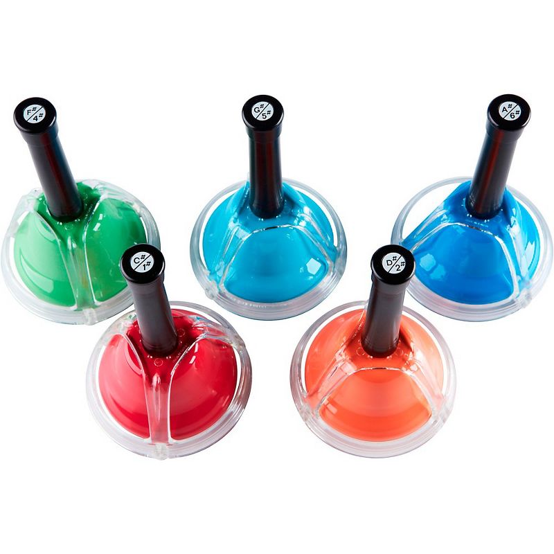 Rhythm Band Kid's Play 5-Note Chromatic Add-On Hand/Desk Bell Set, 2 of 4