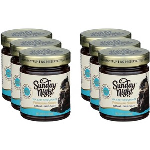 Sunday Night Sea Salt Chocolate Premium Sauce - Case of 6 - 10 OZ - 1 of 2