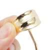 Unique Bargains Women's Double Concave Ponytail Buckle Hair Clip Gold Tone 1 Pc - 4 of 4