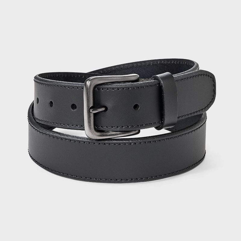 Men's Bevel Edge Dress Belt - Goodfellow & Co™ Black M