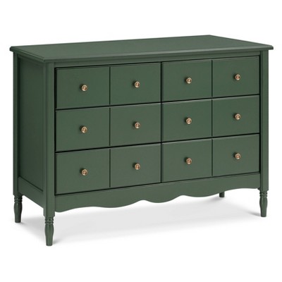 Forest Green Double Dresser with Six Drawers