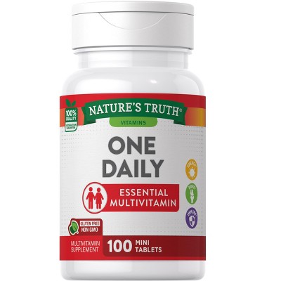 Nature's Truth One Daily Multivitamin | for Men and Women | 100 Mini Tablets