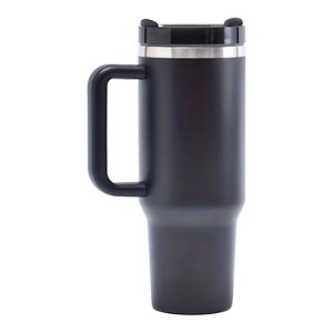 40oz V2 large capacity tumbler, With Handle And Straw Lid(Black) - 1 of 4