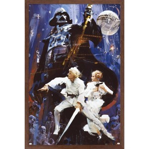Trends International Star Wars: A New Hope - Illustrated One Sheet Framed Wall Poster Prints - 1 of 4