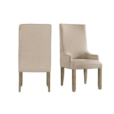 Set of 2 Stanford Standard Height Parson Chair Set Taupe - Picket House Furnishings