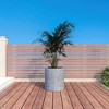 LeisureMod Tundra Fiberstone and MGO Clay Planter Round Planter Pot for Indoor and Outdoor - 3 of 4