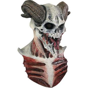Halloween Express Adult Devil Skull Chest and Costume Mask -  - Off-white