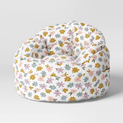 Settle In Kids' Bean Bag Floral Print - Pillowfort™: Multicolored ...