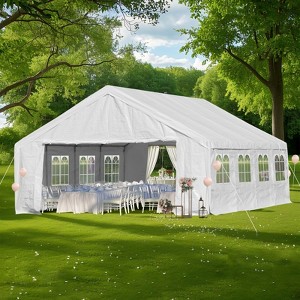 Aoodor 20 x 20 FT. Marquee Party Tent with Church Window Sidewalls ,Waterproof Pavillion Tent ,Outdoor Event Tent,Wedding Party Tent - 1 of 4
