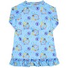 Nickelodeon Toddler Girls' Bubble Guppies ABCs Sleep Pajama Dress Nightgown Blue - 4 of 4