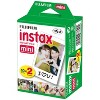 Fujifilm Instax Mini Instant Film 2-PACK BUNDLE SET Twin Pack Film (20) + Film Monochrome (10) - 2 of 4