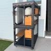 Aivituvin Wooden Cat Catio with Wheels| Scratching Post|Roof Tarp-AIR7014 - 2 of 4