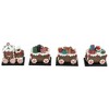 Northlight Set of 4 Gingerbread Train Christmas Stocking Holders 4.75" - 4 of 4