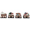 Northlight Set of 4 Gingerbread Train Christmas Stocking Holders 4.75" - image 4 of 4