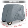 Unique Bargains Green Waterproof Outdoor Sun Rain Resistant Golf Cart Protective Cover Polyester Fabric - 2 of 3