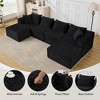 Cloud Modular Sectional Sofa,Modern Upholstered Couches, Comfort U/L Shaped Sofa,Deep Seat Corner Couch for Living Room - 3 of 4
