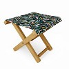 evamatise Springtime Florals On Dark Folding Stool - Deny Designs - 2 of 3