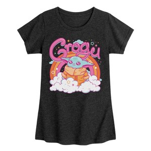 Girls' - The Mandalorian - Grogu Kawaii Fitted Short Sleeve Graphic T-Shirt - 1 of 4