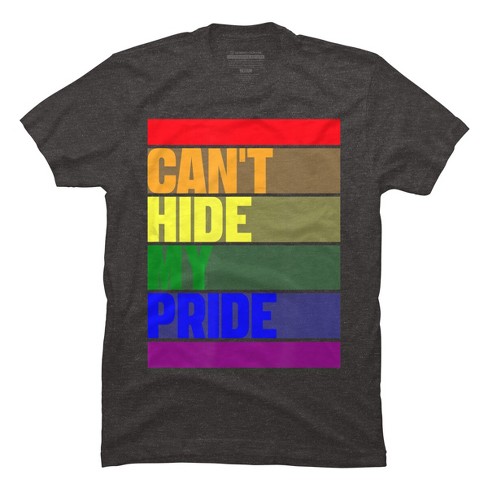 Design By Humans Can't Hide My Pride By JeilJersey T-Shirt - Charcoal  Heather - 5X Large