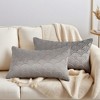 REGALWOVEN Velvet Solid Decorative Scallop Texture Modern Pillowcases 2 Pcs - 2 of 4