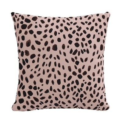 18"x18" Polyester Washed Cheetah Square Throw Pillow - Skyline Furniture