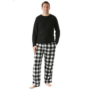 #FollowMe Mens Polar Fleece Pajama Pants Set  Ultra-Warm Sleepwear & PJs - 1 of 3