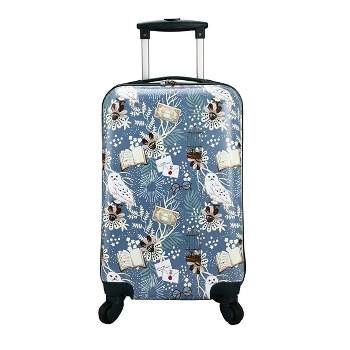 Harry Potter Hedwig 20 Inch Blue Carry-on Luggage with rolling wheels