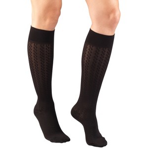 Truform Compression Socks, 15-20 mmHg, Women's Dress Socks, Knee High Over Calf Length - 1 of 4