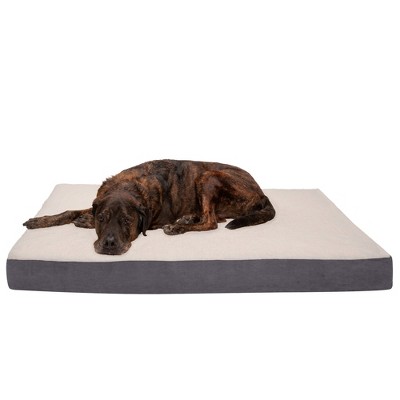 Furhaven Snuggle Terry & Suede Deluxe Orthopedic Dog Bed - Jumbo Plus ...