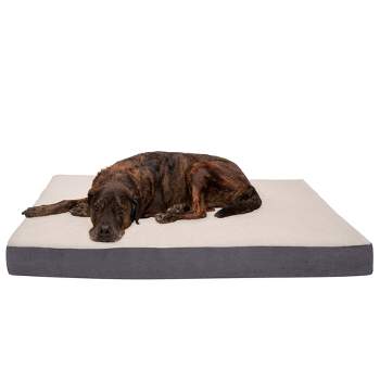 FurHaven Faux Sheepskin & Suede Deluxe Orthopedic Mattress Dog Bed
