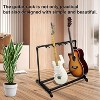 Multi Guitar Stand Rack, Folding Multiple Guitars Stand, Portable Guitar Holder, Guitar Display Holder for Guitar & Bass (5 Holder/7 Holder) - 2 of 4